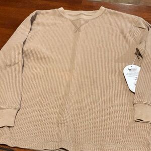 Wonder Nation Beige Waffle Knit Top